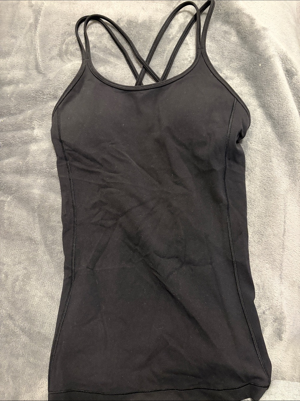 lululemon athletica Black Crisscross Strap Camisole
